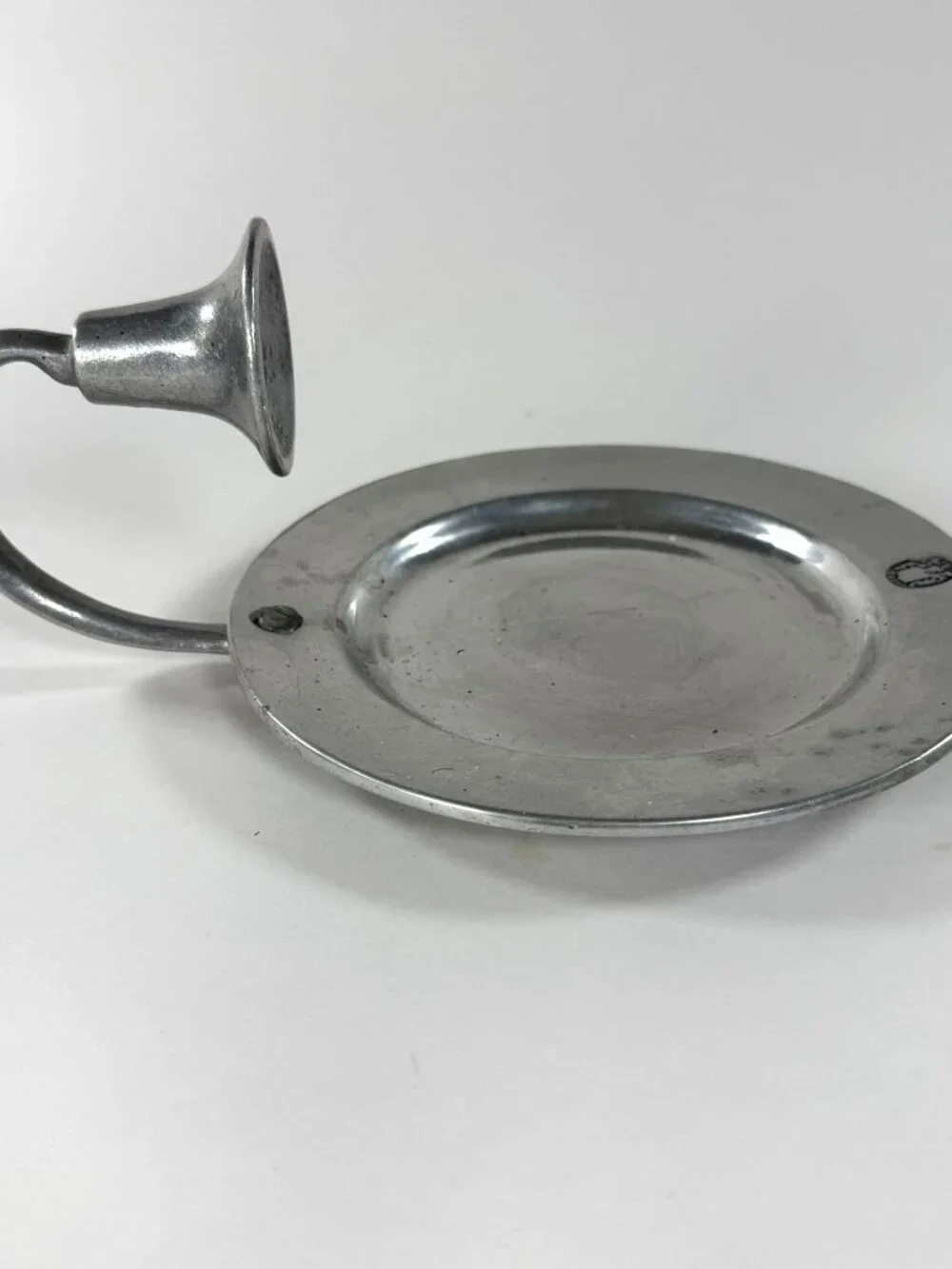 Vintage Wilton Armetale RWP Candle Plate Sconce RWP Marked Aluminum Alloy 8